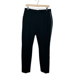 GAP Womens Skinny Ankle High Rise Business Casual Black Trouser Pants‎ 10